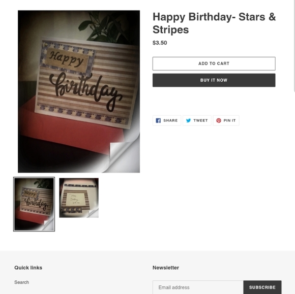 Set of 2 Birthday Cards   w/matching envelopes - Picture 2 of 4